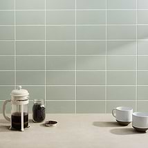 Stacy Garcia Maddox Mineral Green 4x8 Matte Ceramic Subway Wall Tile