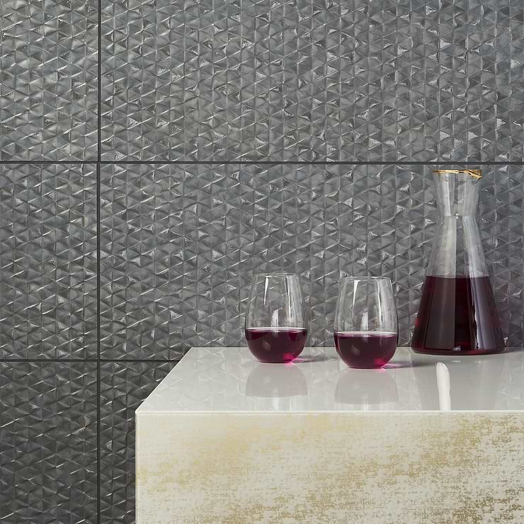 Echoes Acero Gray 12x36 Satin and Matte Ceramic Tile