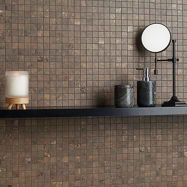 Portrait Copper 1x1 Matte Porcelain Mosaic