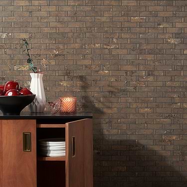 Portrait Copper Weave Matte Porcelain Mosaic