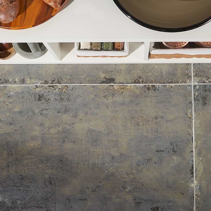 Portrait Sage Gray 24x48 Matte Porcelain Tile; in Gray Porcelain; for Backsplash, Floor Tile, Kitchen Floor, Kitchen Wall, Wall Tile, Bathroom Floor, Bathroom Wall, Shower Wall, Shower Floor, Outdoor Floor, Outdoor Wall, Commercial Floor, Pool Tile; in Style Ideas Contemporary, Industrial, Modern, Traditional, Transitional; released 2023; new, trends