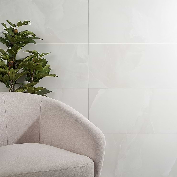 DreamStone Aztec Onyx Bianco 12x24 Matte Porcelain Tile