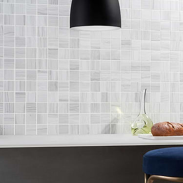 DreamStone Luminus White 2x2 Matte Porcelain Mosaic - Sample
