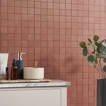 Clay Grace Red 2x2 Matte Porcelain Mosaic Tile