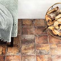 Angela Harris Dunmore Cotto Brown 8x8 Matte Ceramic Floor Tile