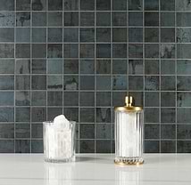 Angela Harris Inspira Oxide Metallic Blue 2x2 Matte Porcelain Mosaic Tile