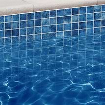 Swim Cascara Blue 2x2 Glossy Glass Mosaic Tile