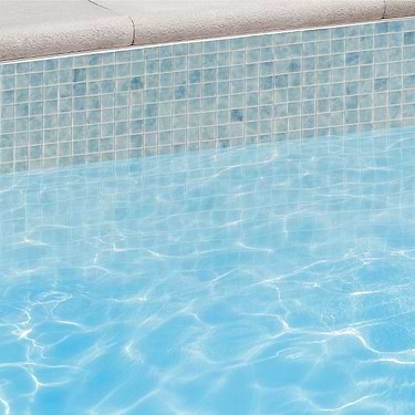 Swim Fiji Blue 1x1 Polished Glass Mosaic Tile