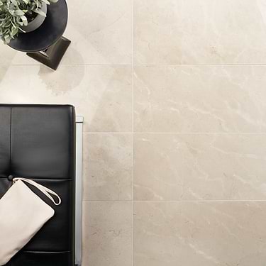 Crema Marfil Beige 12x24 Polished Marble Tile