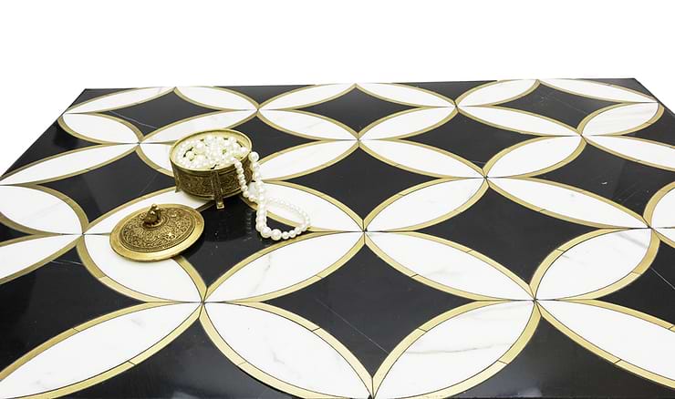 Kaleidoscope Oblique Marble Tile