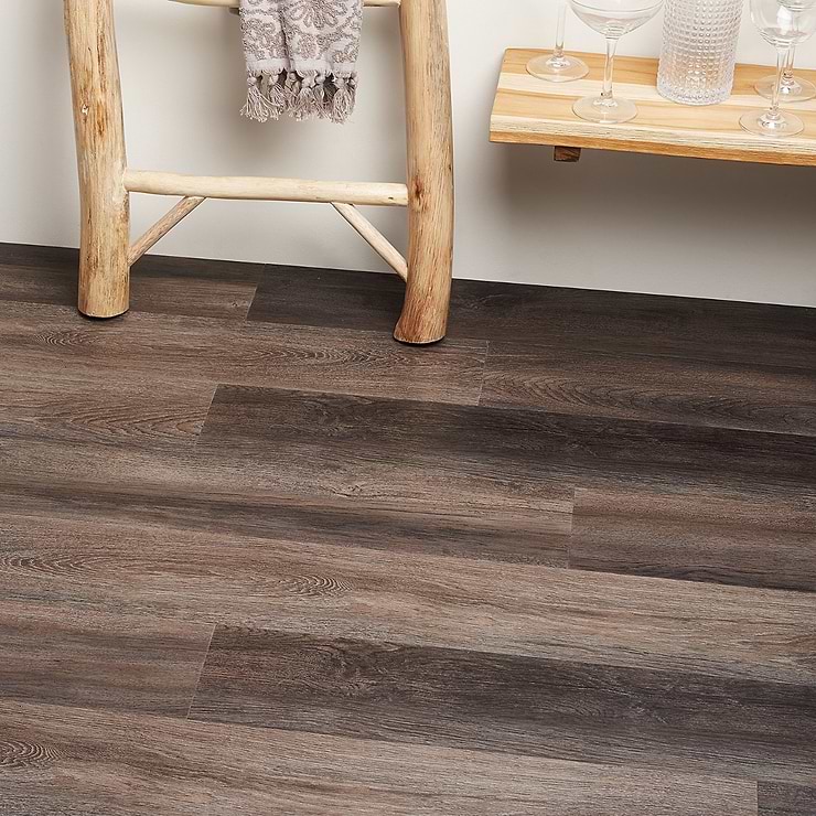 Katone Aged Oak Peppercorn Glue Down 6x48 Luxury Vinyl Plank Flooring