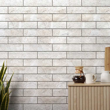 Cream Misto Splitface Rustic Beige 3x12 Textured Marble Tile