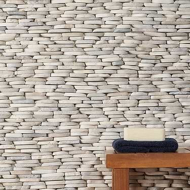 Nature Stacked Lombok Beige Honed Natural Stone Mosaic