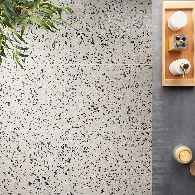 True Terrazzo Foro Beige 16x16 Polished Terrazzo Tile