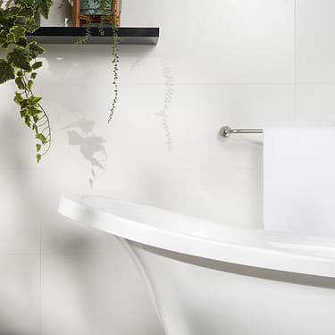 Reverb White 12x36 Matte Ceramic Tile
