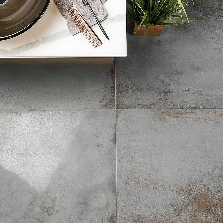 Angela Harris Flatiron Gray 24x48 Semi-Polished Porcelain Tile