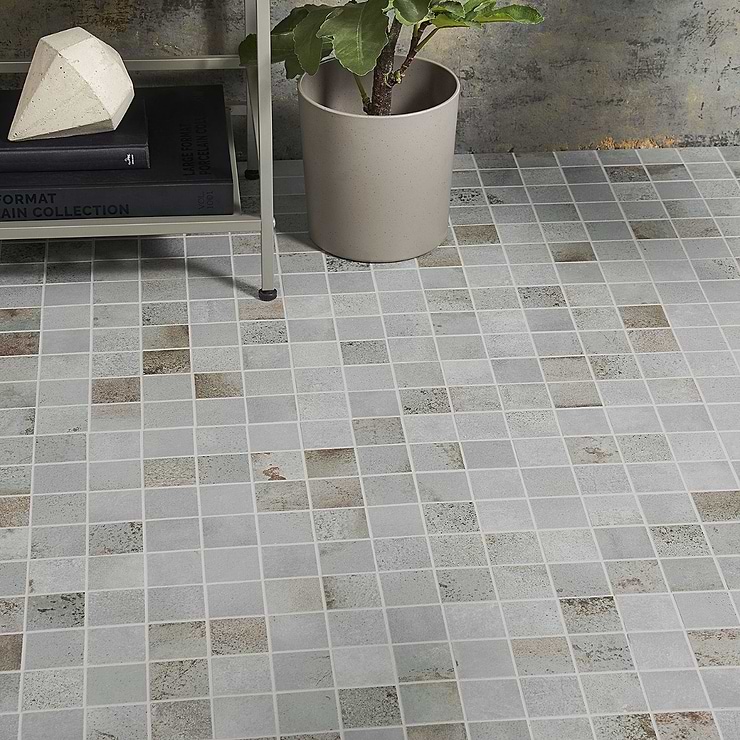 Angela Harris Flatiron Gray 2x2 Matte Porcelain Mosaic