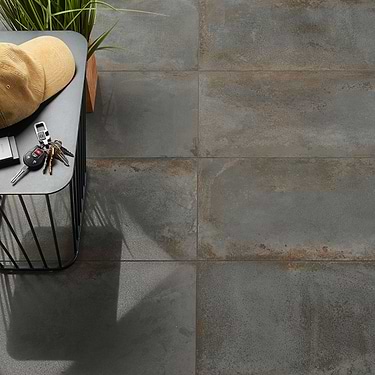 Flatiron Graphite Gray 12x24 Semi-Polished Porcelain Tile By Angela Harris
