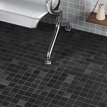 Hewlett Black Iron 2x2 Matte Porcelain Mosaic Tile