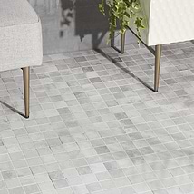 Hewlett Metal Silver 2x2 Matte Porcelain Mosaic Tile
