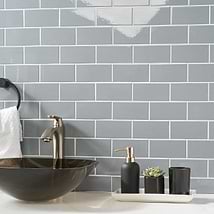 Park Hill Gray 3x6 Polished Porcelain Tile