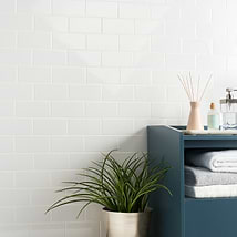 Park Hill White 3x6 Polished Porcelain Tile