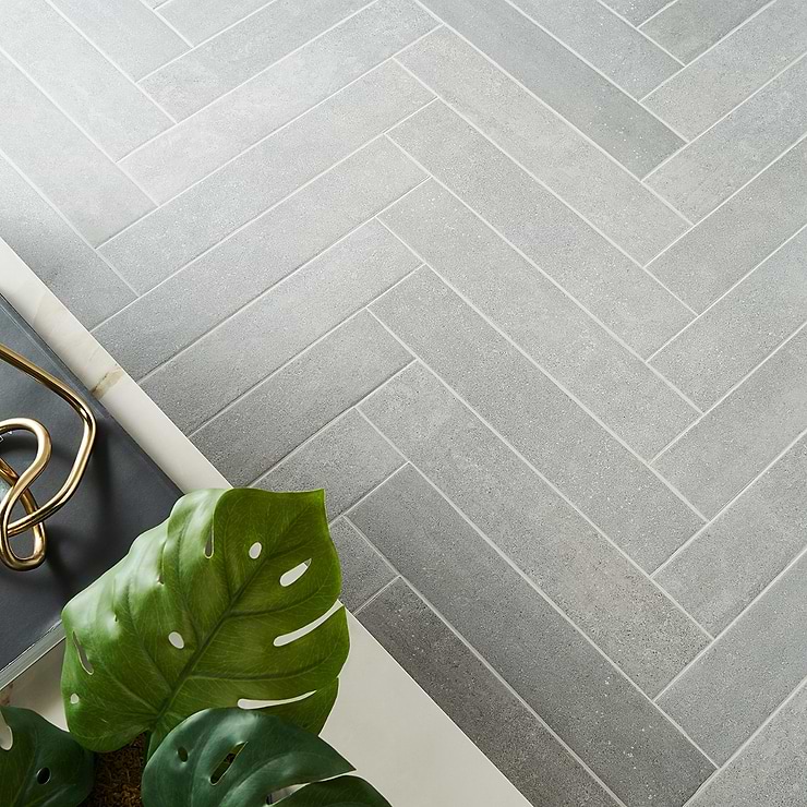 Texstone Gris Gray 4x19 Matte Porcelain Tile; in Gray Porcelain; for Backsplash, Floor Tile, Kitchen Floor, Kitchen Wall, Wall Tile, Bathroom Floor, Bathroom Wall, Shower Wall, Shower Floor, Outdoor Wall, Commercial Floor, Pool Tile; in Style Ideas Craftsman, Industrial, Modern, Rustic