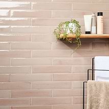 Paint Rosa Pink 3x16 Glossy Porcelain Subway Tile for Wall
