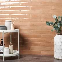 Paint Terracotta 3x16 Glossy Porcelain Subway Tile for Wall
