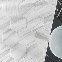 Macauba Gray 10" Hexagon Matte Porcelain Tile