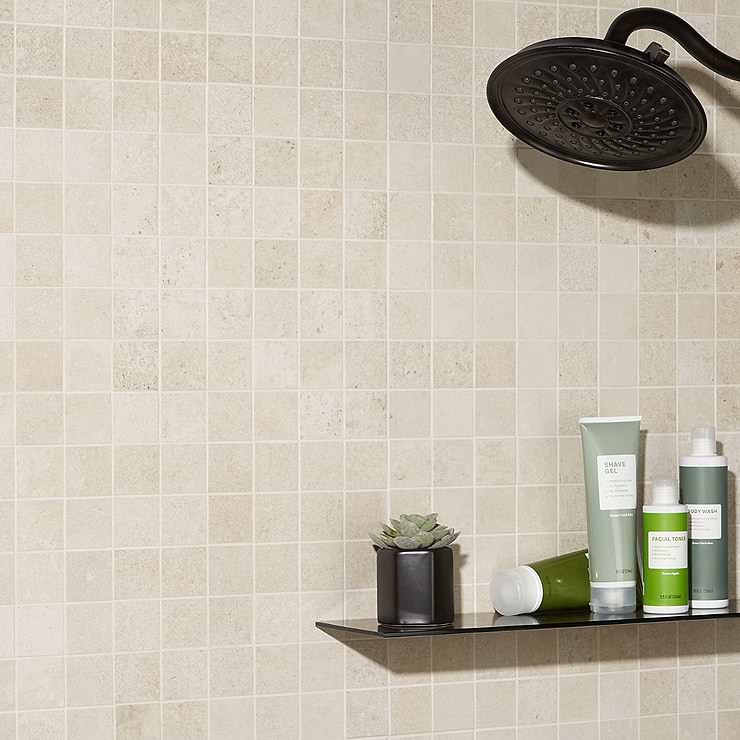 Bronx Sand Beige 2x2 Matte Porcelain Mosaic; in Beige  Porcelain; for Backsplash, Floor Tile, Kitchen Floor, Kitchen Wall, Wall Tile, Bathroom Floor, Bathroom Wall, Shower Wall, Shower Floor, Outdoor Floor, Outdoor Wall, Commercial Floor, Pool Tile; in Style Ideas Contemporary, Craftsman, Rustic, Transitional; released 2023; new, trends
