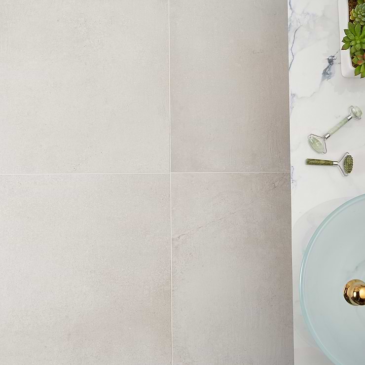 Bronx White 24x48 Matte Porcelain Tile