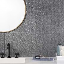 Echoes Acero Gray 12x36 Satin and Matte Ceramic Tile