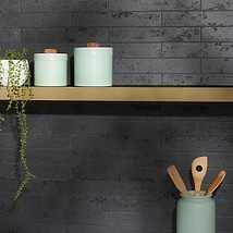 Portrait Black Gold 2x14 Matte Porcelain Tile