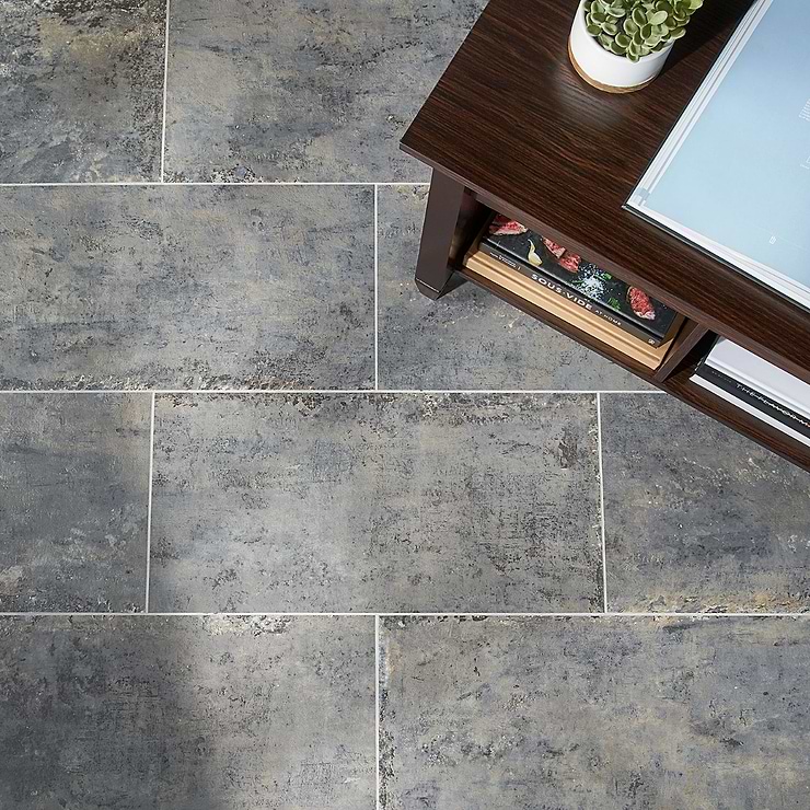Portrait Sage Gray 12x24 Matte Porcelain Tile; in Gray Porcelain; for Backsplash, Floor Tile, Kitchen Floor, Kitchen Wall, Wall Tile, Bathroom Floor, Bathroom Wall, Shower Wall, Shower Floor, Outdoor Floor, Outdoor Wall, Commercial Floor, Pool Tile; in Style Ideas Contemporary, Industrial, Modern, Traditional, Transitional; released 2023; new, trends