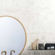 DreamStone Dolomite Snow Railroad Polished Porcelain Mosaic