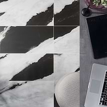 DreamStone Panda White 12x24 Matte Porcelain Tile