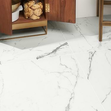 DreamStone Statuario Venato White 24x24 Matte Porcelain Tile