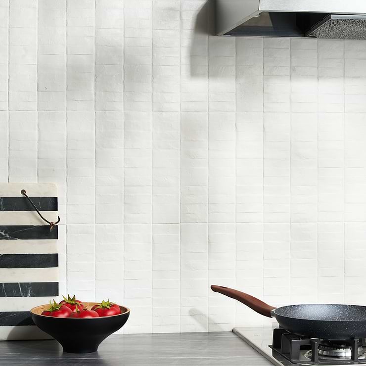 Rework Plaster White 3x12 Matte Porcelain Tile