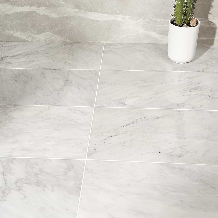 Shop Asian Statuary 12x24 Polished Marble Tile at