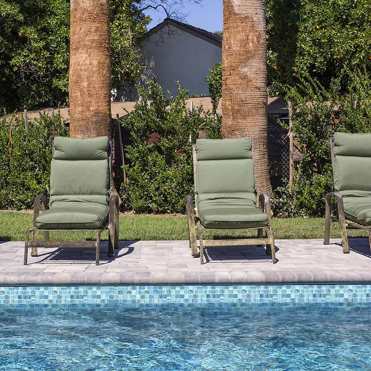 Marley Ocean Blue 1x1 Polished Glass Mosaic
