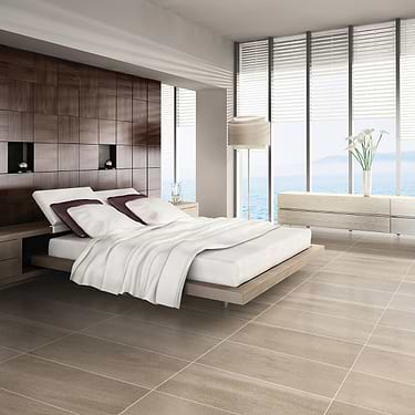 Karo Taupe Beige 18x36 Matte Porcelain Tile