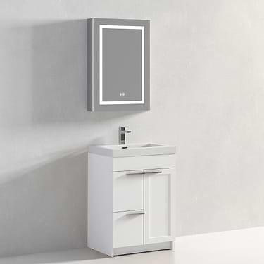 Mona 24" White Vanity And Counter