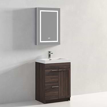 Mona 24" Cali Walnut Vanity And Counter