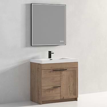 Mona 36" Classic Oak Vanity And Counter