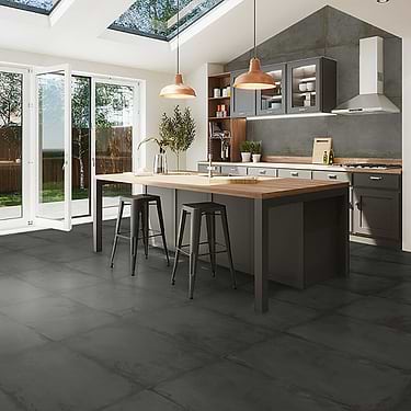  Graphite 20" Hexagon Matte Porcelain Tile By Angela Harris  - Sample