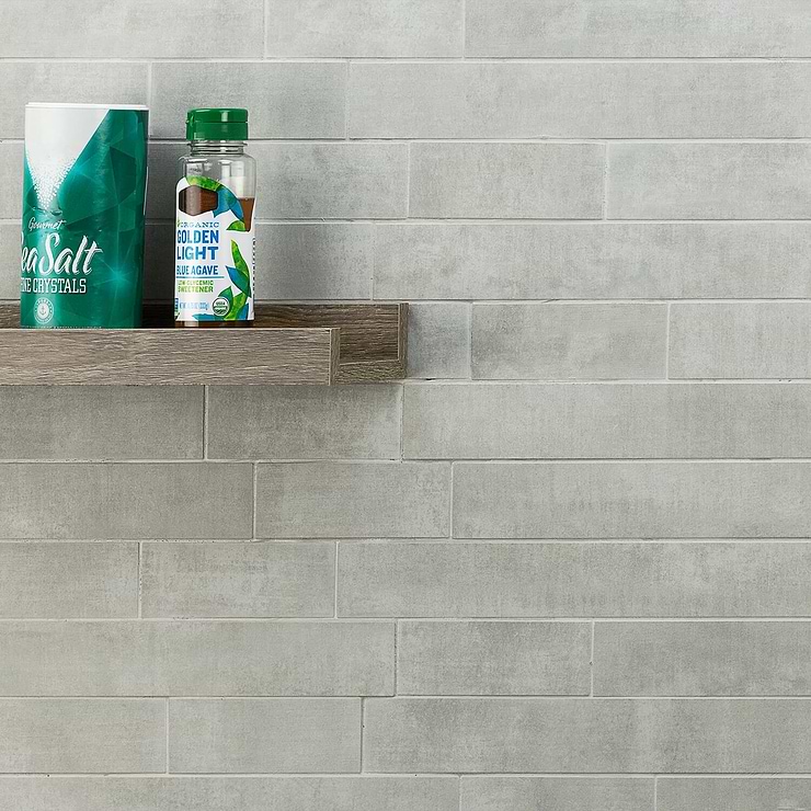 Basic Roadway Cement Grigio Gray Brick Matte Porcelain Mosaic; in Gray Porcelain ; for Backsplash, Floor Tile, Kitchen Floor, Kitchen Wall, Wall Tile, Bathroom Floor, Bathroom Wall, Shower Wall, Shower Floor, Outdoor Floor, Outdoor Wall, Commercial Floor; in Style Ideas Classic, Craftsman, Industrial, Modern, Rustic, Transitional