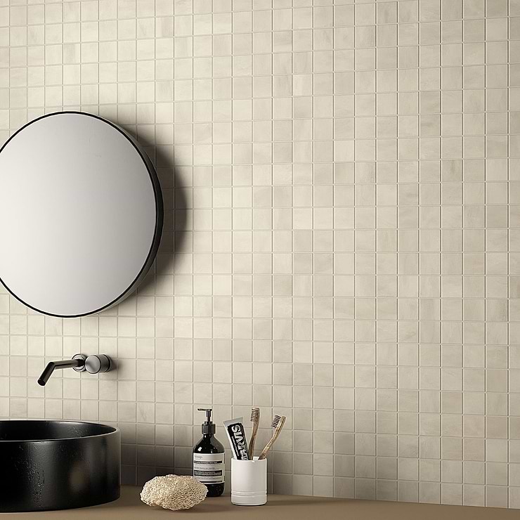Clay Shy Beige 2x2 Matte Porcelain Mosaic Tile