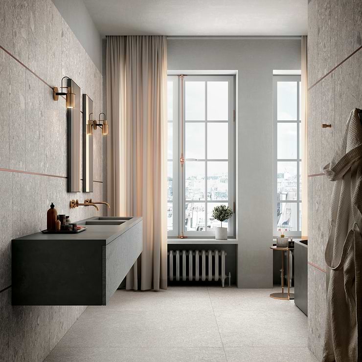 Rizo Silver Beige 24x24 Terrazzo Look Matte Porcelain Tile