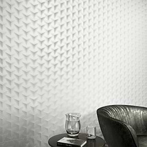 Wonderland 3D Shape White 12x36 Polished Ceramic Tile